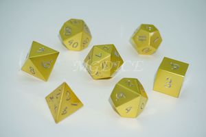 Metal Normal style dice set : Gold