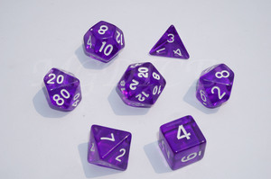 Acrylic transparent dice ：Dark purple