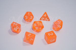 Acrylic transparent dice ：Orange