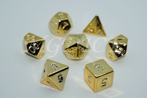 Acrylic gold dice