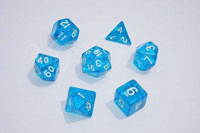 Acrylic transparent dice ：Blue