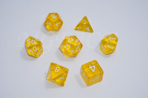Acrylic transparent dice ：Yellow