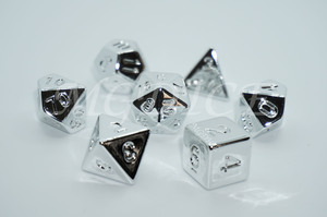 Acrylic silver dice