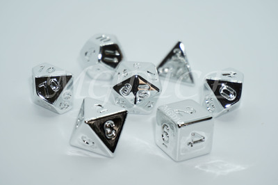 Acrylic silver dice